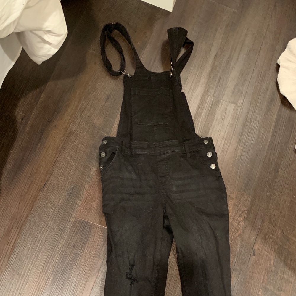 Black overalls